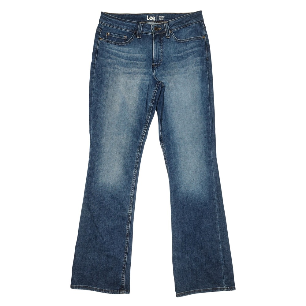 Lee Jeans Women 8M Bootcut Mid Rise Regular Fit Blue Denim NEW